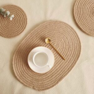 Neutral-toned decorative pillows on a sofa