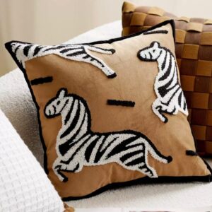 Modern ceramic vase styled on a wooden table