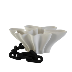 Abstract Flowing Cluster Vase