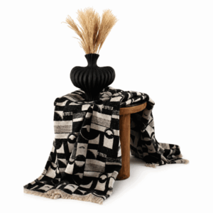 Abstract Noir Throw